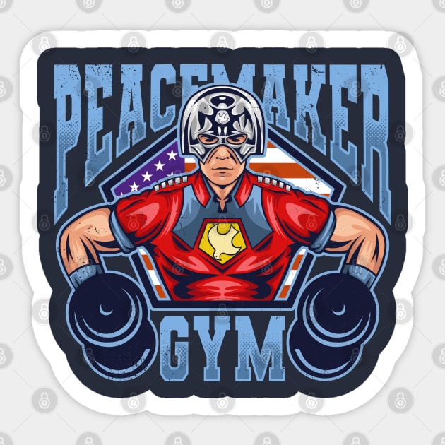 Peacemaker Gym Sticker by scribblejuice